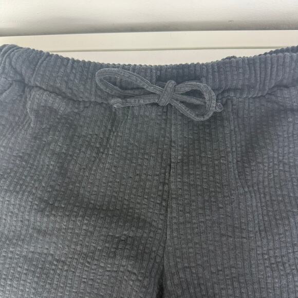 Madewell Womens Seersucker Ribbed Drawstring Pull-On Pockets Black Shorts XS - Picture 5 of 9